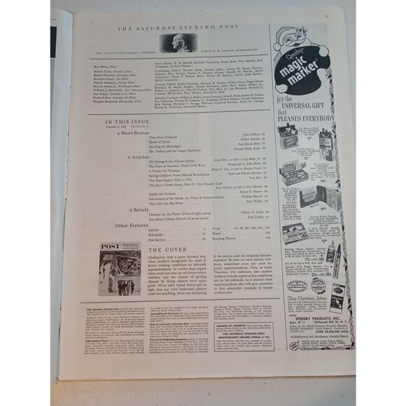 Vintage Saturday Evening Post Magazine November 21 1959 Builders Thornton Utz - Picture 7 of 11